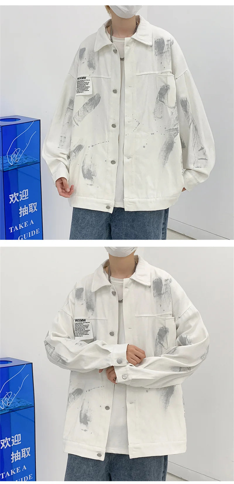 checkered varsity bomber, high-street look, men's streetwear fashion, trendy oversized fit, urban techwear design, modern hip