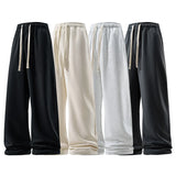 thin casual wide leg pants hang sense fashion handsome classic multi match durable fabric comfortable breathable casual pants clean everyday pants