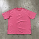 Skatercore Chrome logo – 2024 Summer New Washed Oversized Tshirt Worn Out Retro Distr
