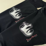 vaporwave vintage t-shirt featuring 24ss vintage vtg retro high street phantom avatar print 100 cotton casual loose tops t shirt