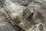 streetwear trees print camouflage baggy jeans for men and women patchwork washed casual denim trouses oversized loose cargos unique cargo style 987