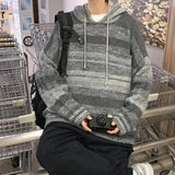 layered flame street knit, photo-ready knit, trendy urban fashion top for men, layered streetwear look
