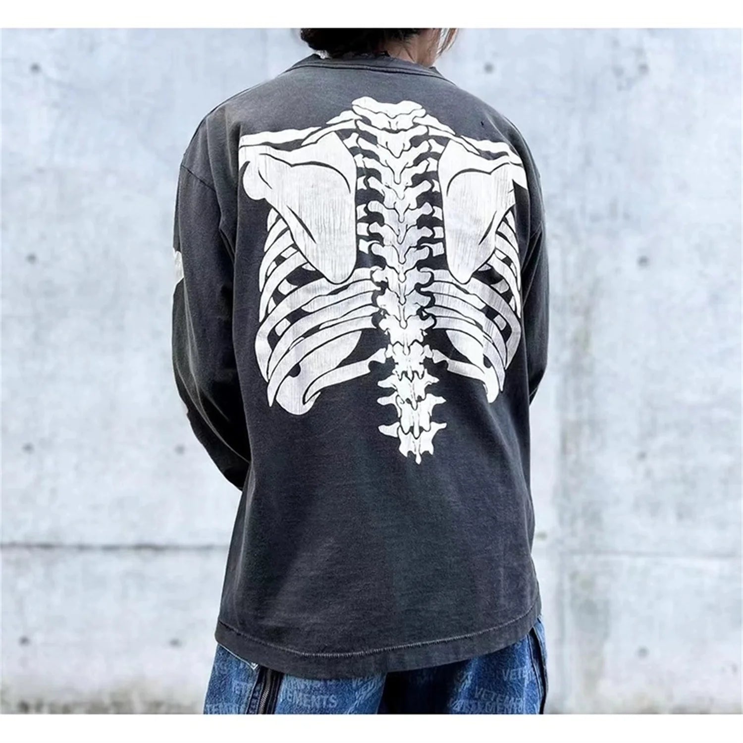 hip hop knitted pullover, bold design pullover, cozy fashion fit, stylish street outfit, modern aesthetic appeal