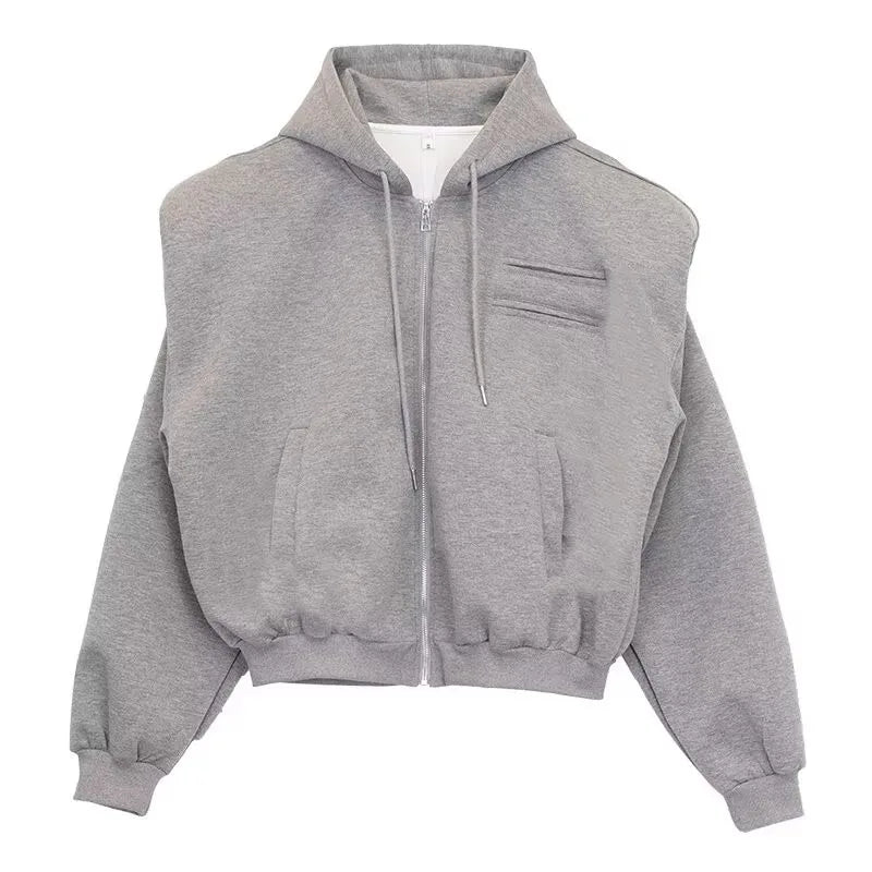 double-layer hoodie, fall/winter staple, vintage