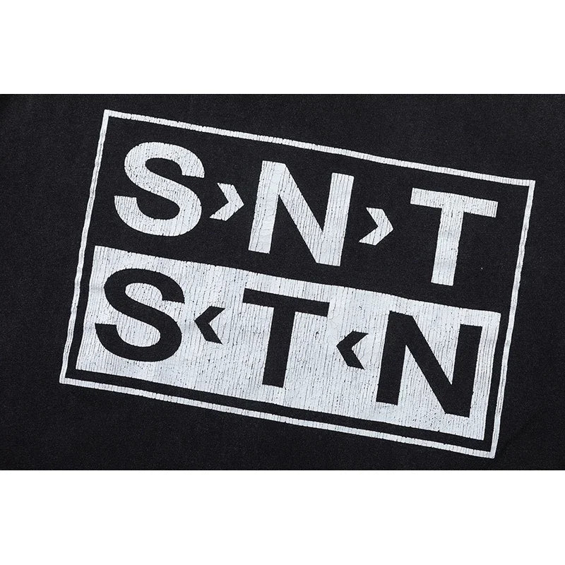 Y2K Graphic Tee – 2024 High Quality Saint Letter Print Casual Short Sleeve Men – Urban Streetwear for Men & Women