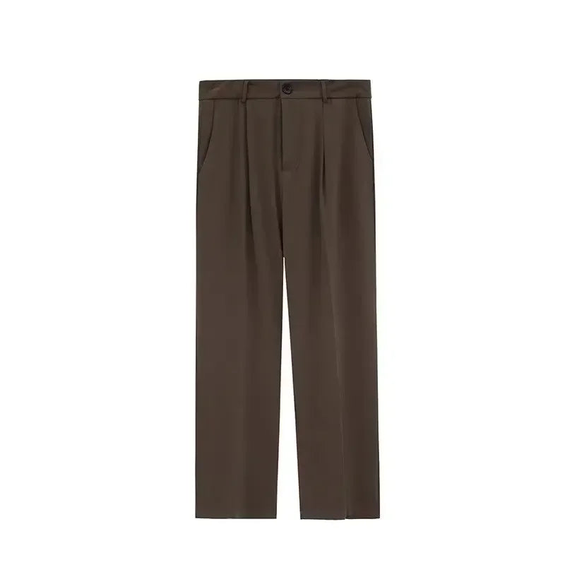 autumn japanese 3 piece set men women college knitted vest jogging pant long sleeve shirts vintage wide leg baggy casual suits unique default style 4948