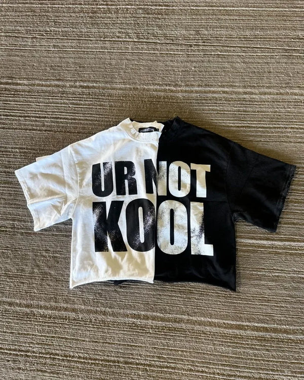 Skatercore Oversized shirt – Pure Cotton Round Neck Letter Printed Oversized T Shirt Tops