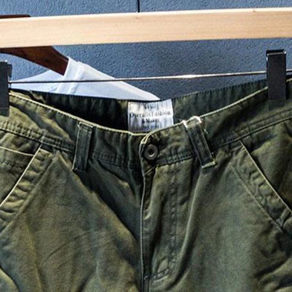 multi pocket cargo shorts mens casual all match loose feet summer ins trend five point pants straight denim pants streetwear combat utility trousers