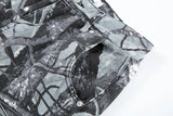 full branches trees camouflage cargo shorts for men and women straight patchwork baggy summer knee length pants oversized unique cargo style 4566