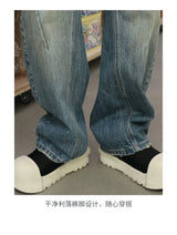 mens american streetwear fashion loose casual hip hop vintage denim baggy jeans pants man wide leg trousers y2k jeans men unique jeans style 2307