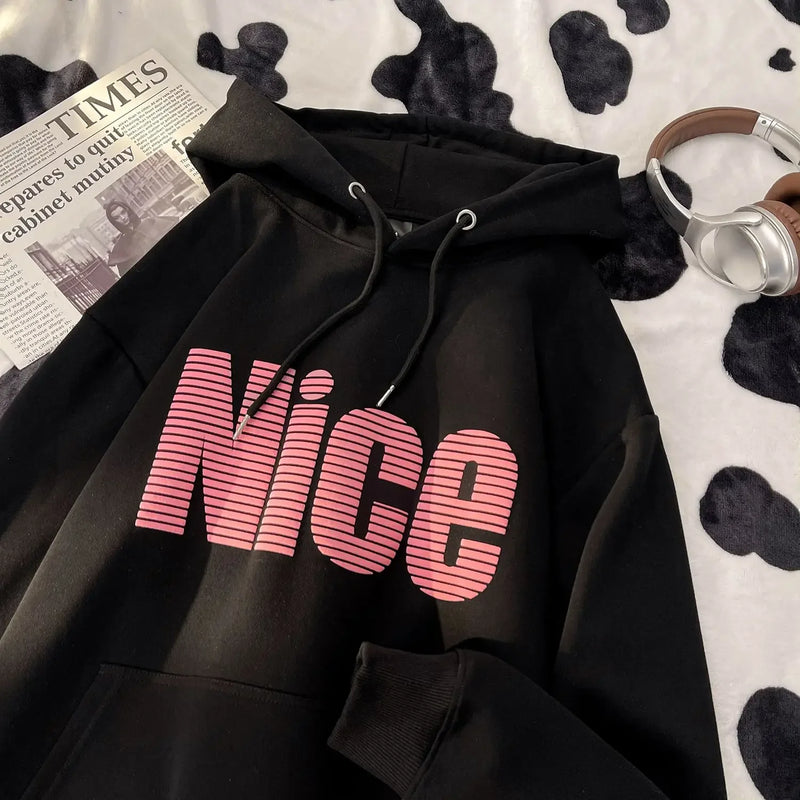 American Spring And Autumn Trendy Men And Women Hip Hop Retro Letter P