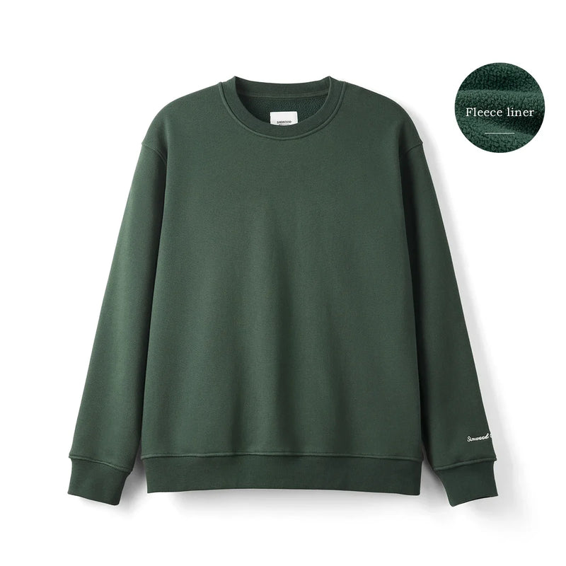 2024 New Autumn And Winter Blue Warm Fleece Fabric Sweatshirt Trendy M