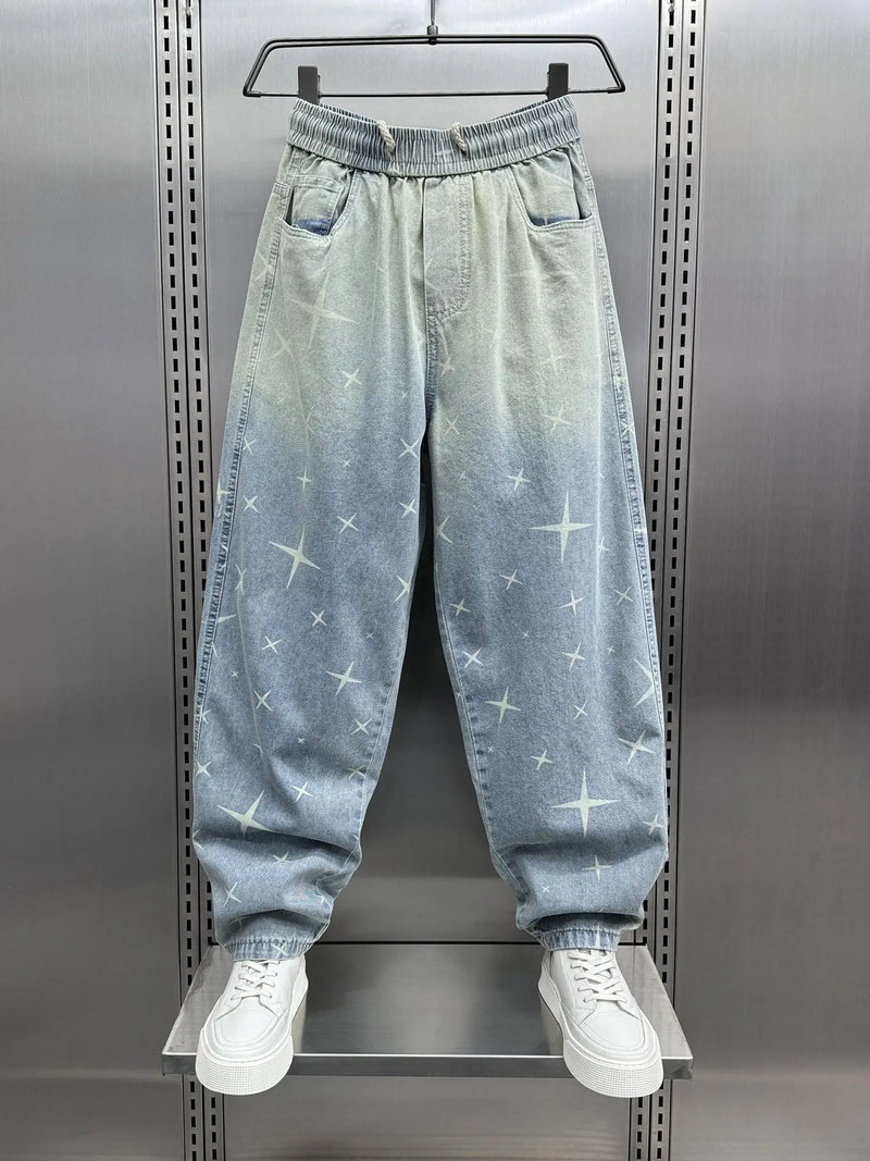 y2k men baggy pants drawstring hip hop baggy harem japanese korean streetwear harajuku casual hip hop jeans men trousers unique jeans style 1647