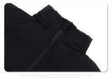 2024AW windproof warm turtleneck slant cut pocket detachable hooded cotton suit