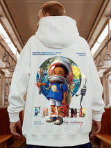 Autumn Anime Astronaut Boy Print Hoodie Sweatshirts Hombre Oversized