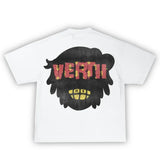 harajuku manga t-shirt with distorted text blocks and vapor shading