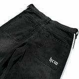 new hip hop baggy jeans harajuku goth y2k jeans for men black striped embroidered wide leg denim pants high street streetwear denim street jeans