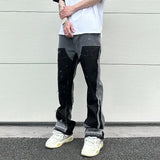 color washed denim mens jeans pants fashion graffiti patchwork loose biker red jeans streetwear hip hop casual straight pants unique jeans style 5196
