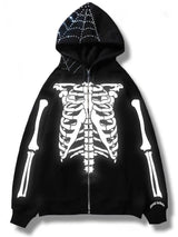 Y2K Diamond Jacket Fall Long Sleeve Hoodie Sweatshirt Womens Reflectiv