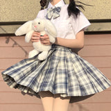 Jk Uniforms Gyaru School Uniform for Girl Student Pleated Skirt Uniform Set Women Short Sleeve Bow Tie Seifuku Japanese Style