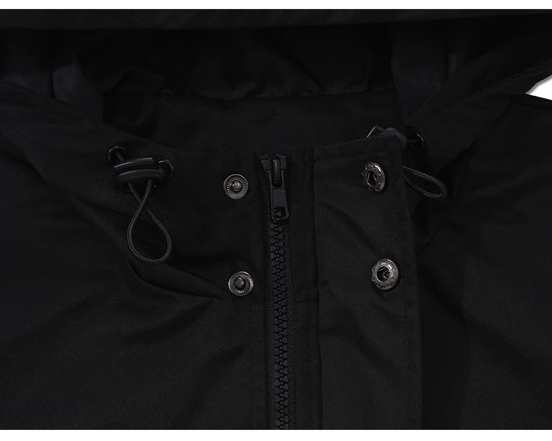 Windbreaker graffiti streetwear minimalist oversized zip-up