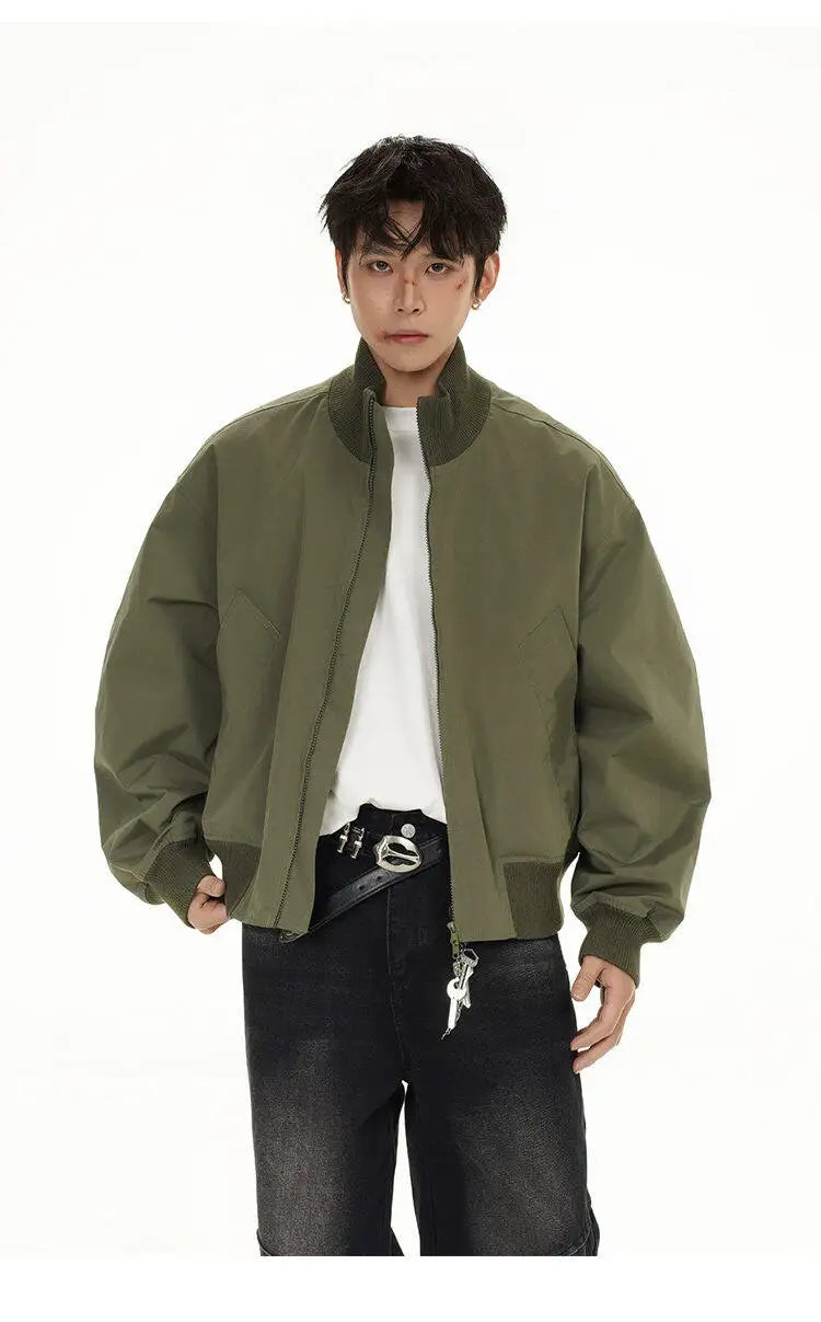 checkered varsity bomber, high-street look, men's streetwear fashion, trendy oversized fit, urban techwear design, modern hip
