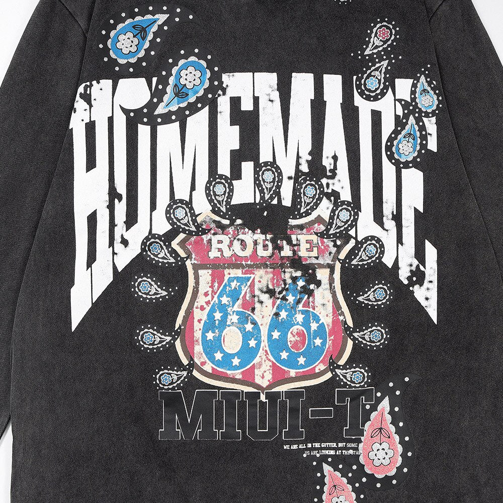"Homemade" Unisex Men Women Streetwear Graphic Sweatshirt Daulet Apparel