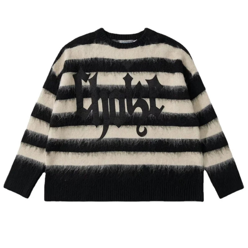 fire graphic sweater, 2025 fashion trend, cozy fashion fit, stylish street outfit, modern aesthetic appeal