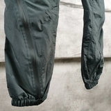 nylon deconstructed zipper up splicing cargo pant for mens black overalls streetwear function bilayer slim fit joggers pants unique joggers style 1390