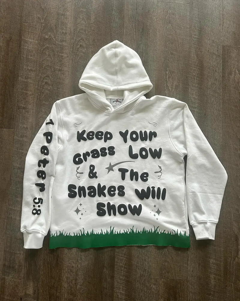 American Retro Fashion Letter Pattern Oversize Hoodie Mens Gothic Casu