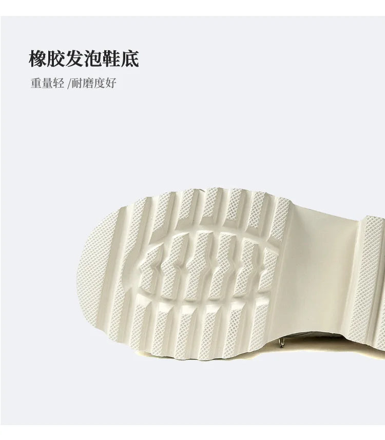 Men's Genuine Leather High Sole Platform Streetwear Fashion Casual Increase Boots Male Punk Gothic Rock Motorcycle Boots Shoes