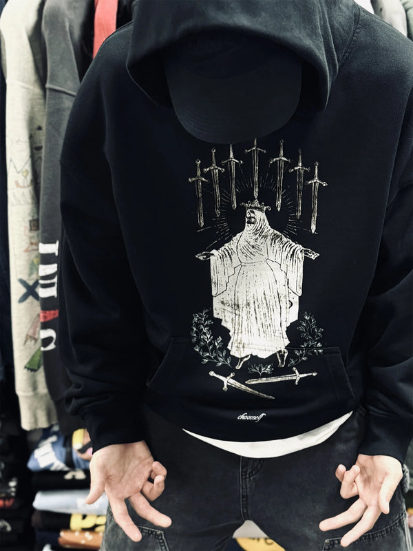 Trapwear Streetwear – 2024 New Vintage Retro Washed High Street Sword Of Revenge P – Streetwear Fashion for Men & Women