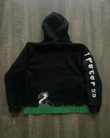 American Retro Fashion Letter Pattern Oversize Hoodie Mens Gothic Casu