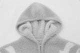 mens hooded cardigan sweater fashion harajuku pattern streetwear hip hop zipper warm knitted sweaters hood coats unisex jumpers - Y2K grunge street style, high quality cotton hoodie, unisex casual winter pullover