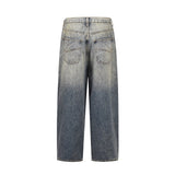 harajuku washed gradient color wide leg baggy denim trousers unisex straight loose casual jeans mens oversized cargo pants combat utility trousers
