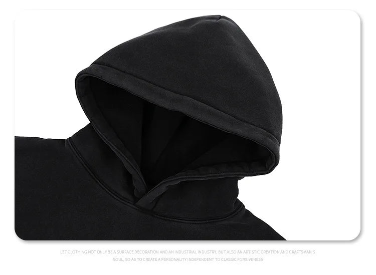 Harajuku streetwear hoodie with oversized silhouette