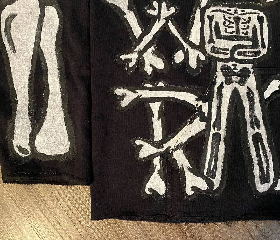 Y2K Womens Clothing Sweatshirt Long Sleeved Pullover Handdrawn Pattern