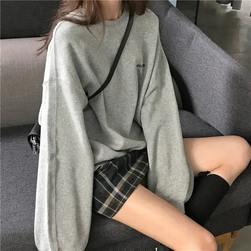 Sweatshirt For Women Y2K Hoodies Autumn Tops 2023 Woman Clothing Korea