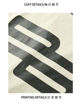 Glitchcore Vintage print – American Simple Retro Hip Hop Printed Round Neck Short Sleev