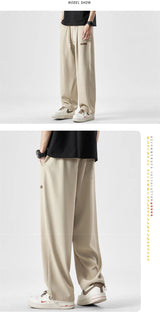 2024 new y2k straight gym pants mens korean fashion sportswear drawstring wide leg sweatpants casual baggy vintage trousers unique joggers style 3349
