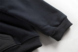 New Arrival ERD Brand Fashion High-Street Letter Print Velvet Short Width zipper Cotton Hoodie Sweatshirt