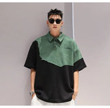 Glitchcore Melting smiley – Summer Street Hip Hop Men And Women Trendy Personality Polo