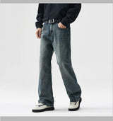 mens plus size retro fashion streetwear loose casual micro flared denim pants jeans cityboy jeans trousers 28 40 unique jeans style 2710