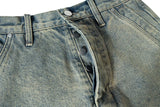 men vintage jeans distressed retro loose straight denim pants 2024 man ro style jeans trousers unique jeans style 716