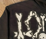Y2K Womens Clothing Sweatshirt Long Sleeved Pullover Handdrawn Pattern