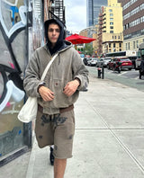 New 2023 Novelty Born From Pain SICKO BULLETPROOF SWEATSHORT Skateboard Street Cotton Casual Shorts Kanye Hip-hop Parkour #414
