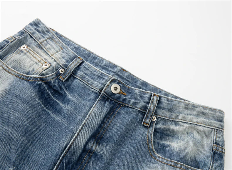 2024 brand new undermycar denim zipper slim fit straight pant jeans cotton denim pants comfort casual jeans size 1 2 3 u11 stacked flare jeans