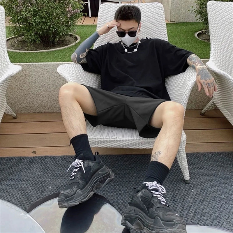 24ss season 6 kanye west co brand shorts cleanfit high street casual oversized short pants shorts for summer unique shorts style 6111