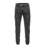 side pocket denim retro jeans mens biker zipper jean trousers hip hop fashion high street slim fit pants joggers y2k men s jeans urban active pants