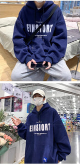 Spring Retro Letter Printed Hoodies Hombre 2024 New Personality Loose